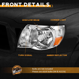 WEELMOTO headlight next to ruler showing scale for correct fit verification