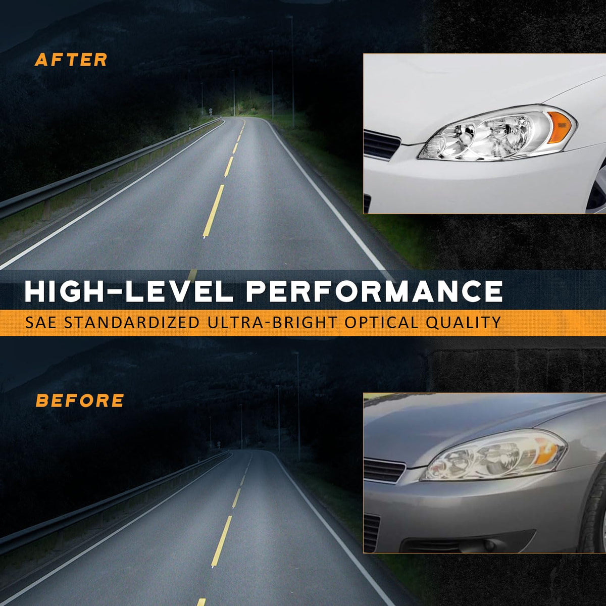 WEELMOTO headlight beside ruler illustrating correct OEM scale and fitment