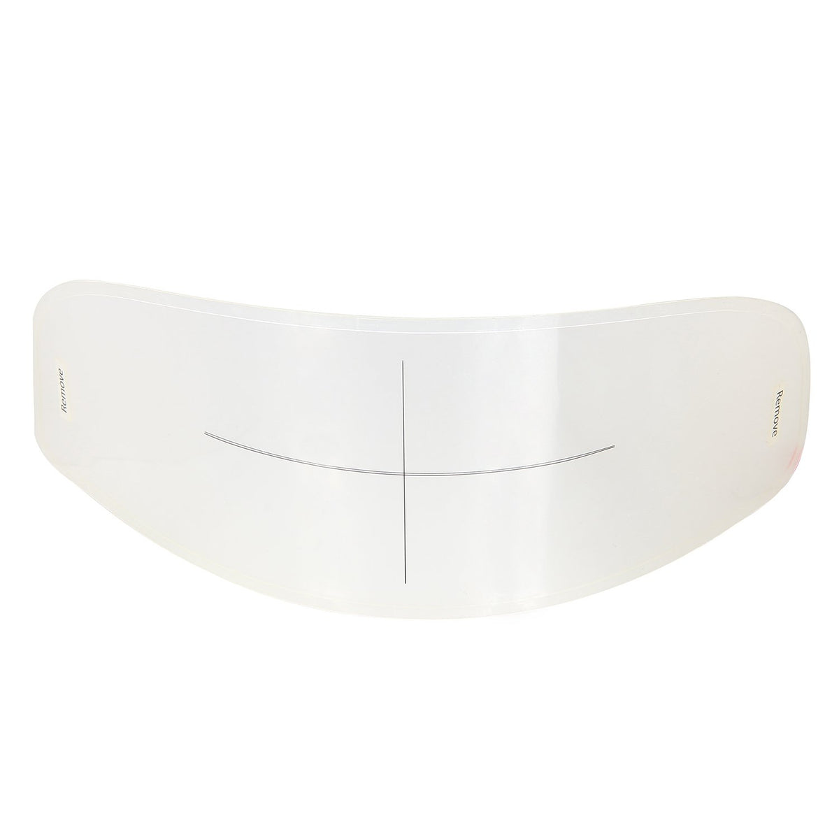WeePro clear visor insert front view showing clean fit and improved visibility
