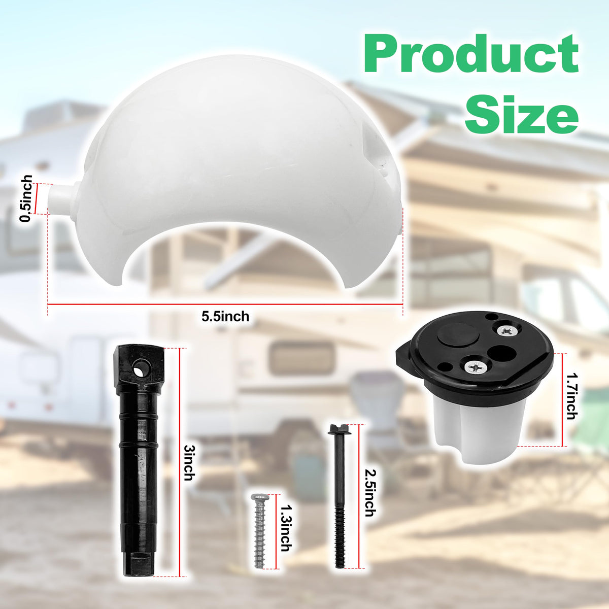 WEHOPE close-up of flush ball highlighting durable seal for leak prevention