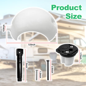 WEHOPE close-up of flush ball highlighting durable seal for leak prevention