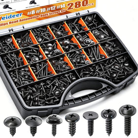 weideer front packaging showing organized screw assortment and box for easy selection