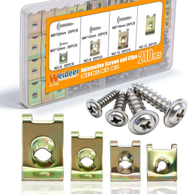 weideer front packaging showing organized 210-piece kit and clear lid for quick access