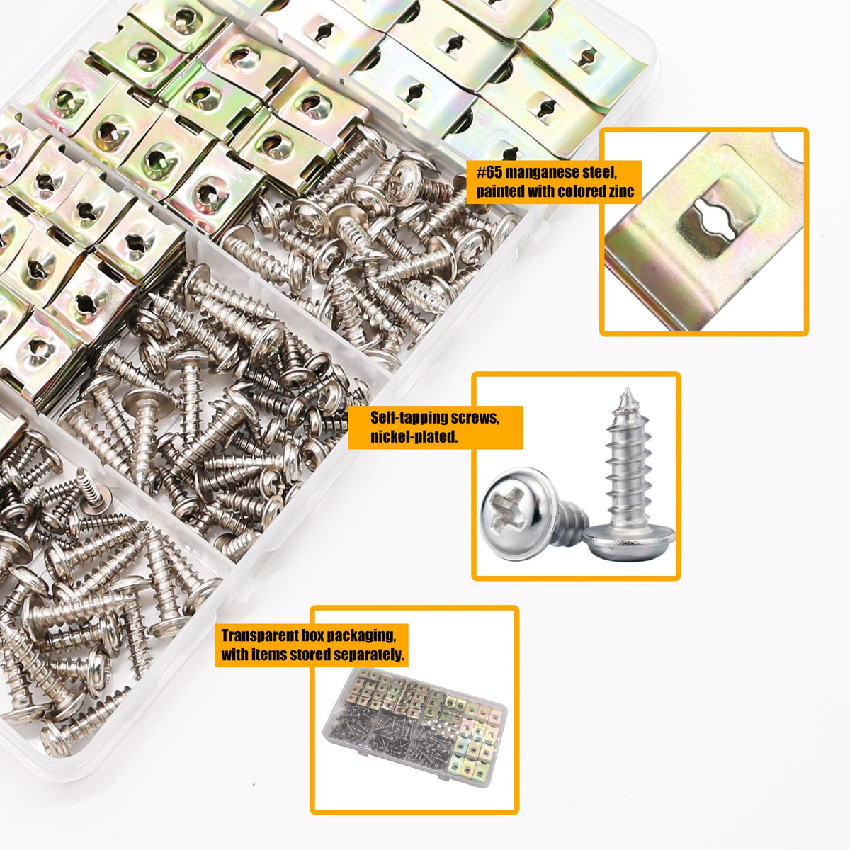 weideer close-up of nickel-plated screw threads improving corrosion resistance