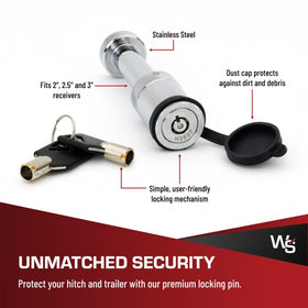 Weigh Safe dust cover protecting lock from dirt and moisture