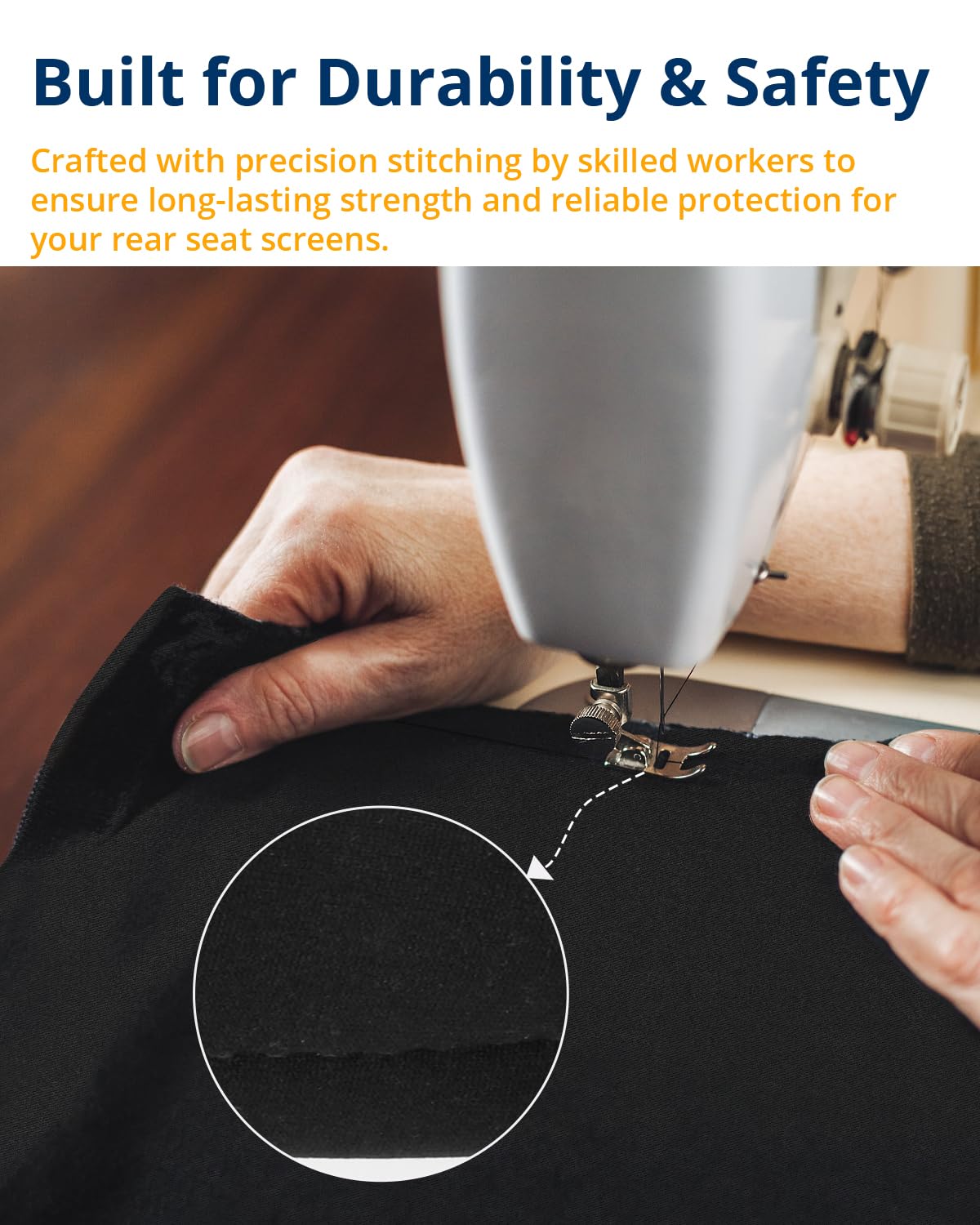 WEIGUZC drawstring closure detail showing secure slip-resistant fit benefit