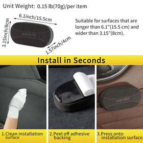 WEIHAO pad fitted on door armrest illustrating elbow protection and reduced hard contact