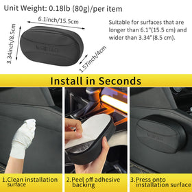 WEIHAO pad attached to door armrest illustrating elbow support and reduced friction