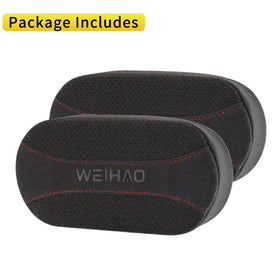 WEIHAO pad beside a ruler size comparison showing compact profile and unobstructed controls