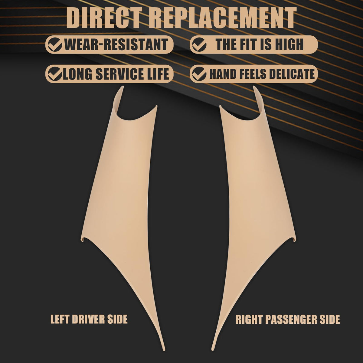 WEILEITE front right cover highlighting precise fit and comfort benefit