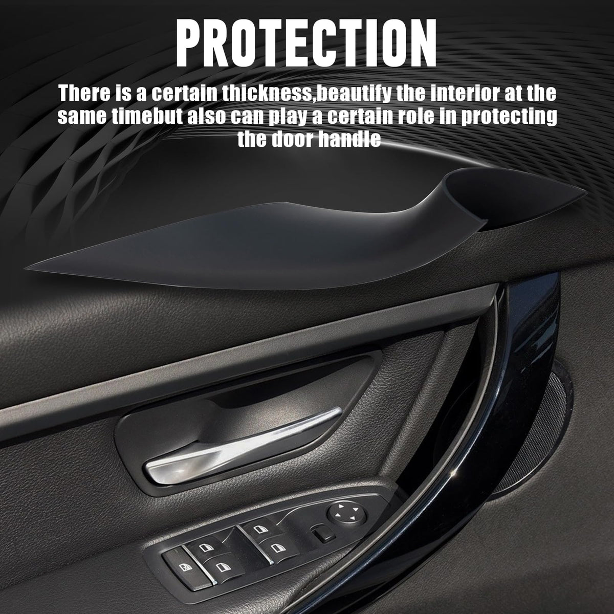 WEILEITE cover being fitted in BMW door, demonstrates easy installation