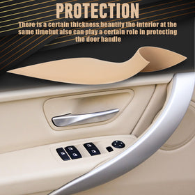 WEILEITE installed handle in BMW interior showing OEM-like restoration