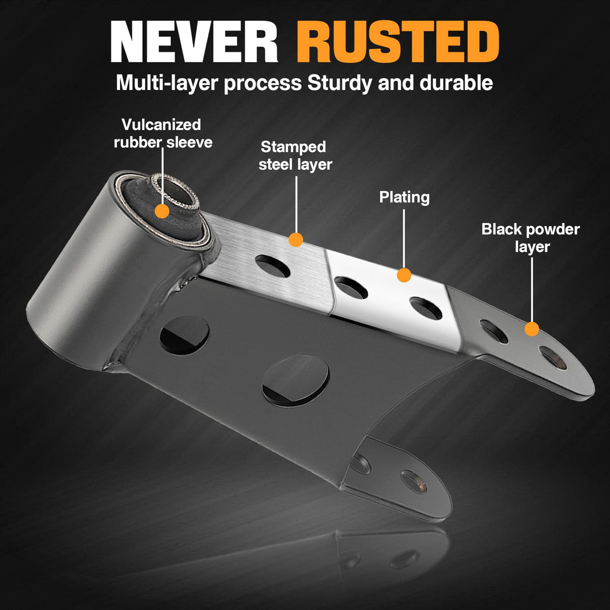 WEILEITE shackle beside ruler showing exact size for fitment verification