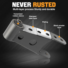 WEILEITE shackle beside ruler showing exact size for fitment verification