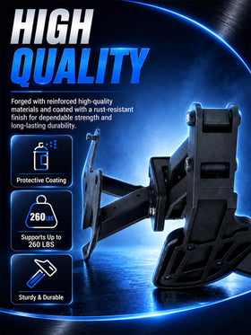 WEILEITE step extension mechanism detail showing sturdy deployment benefit