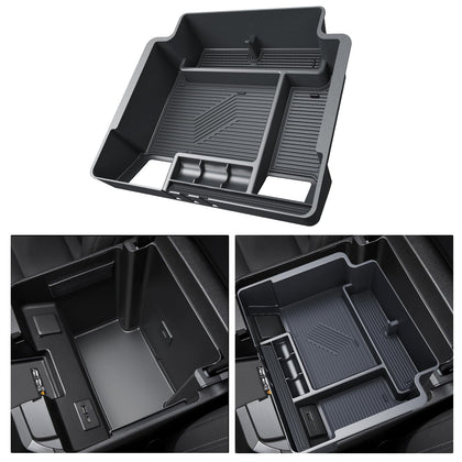 WEIPIN center console front view showing clean organization and easy access