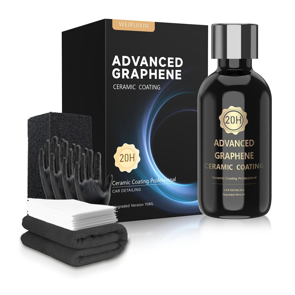 WEIRUIXIN kit front packaging showing contents and benefits