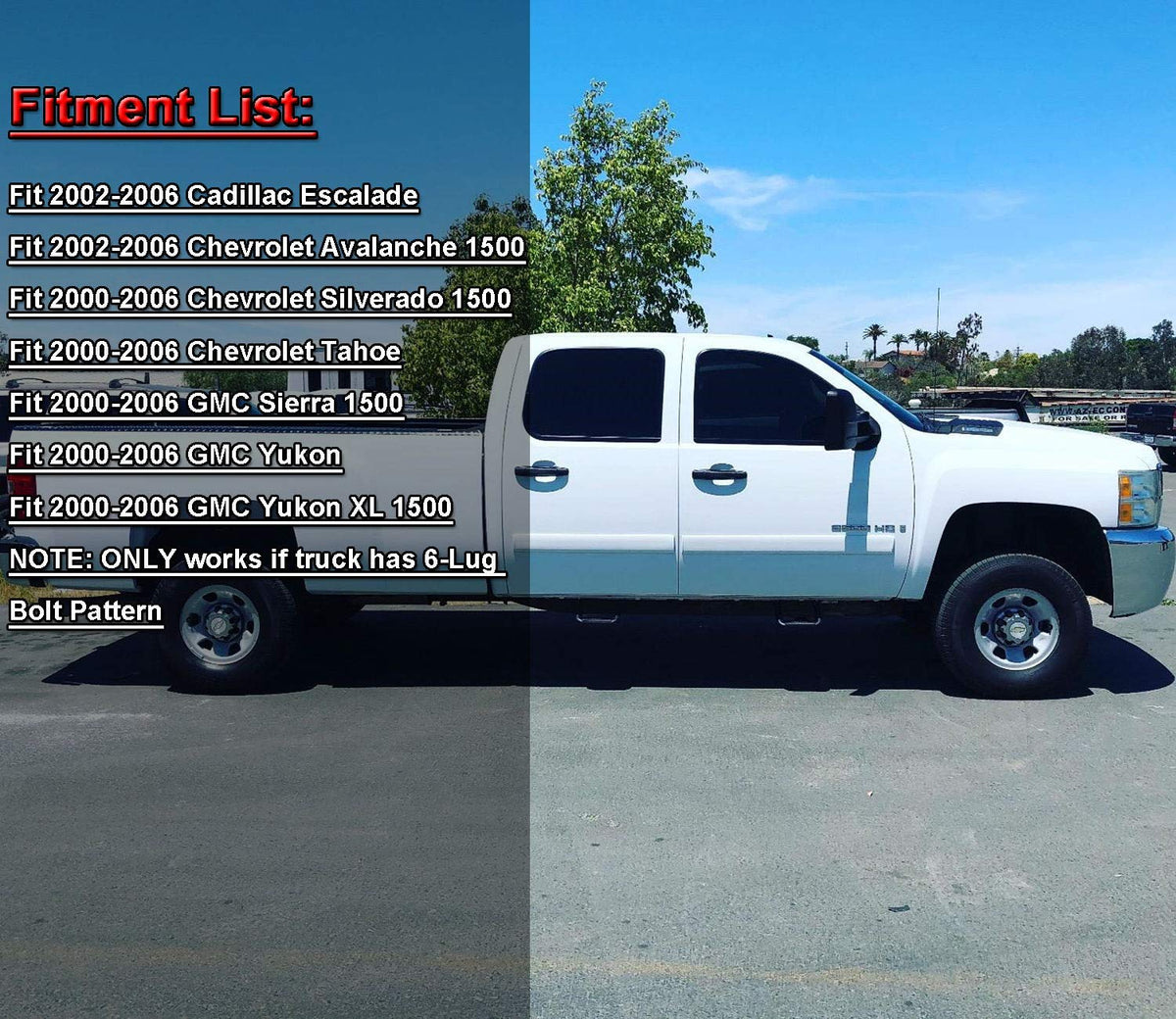 WeiSen side profile installed showing raised ride height benefit