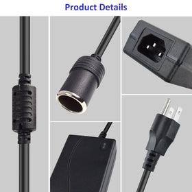 Weishuo AC plug and full 4.92ft cable displayed for flexible placement and extended reach