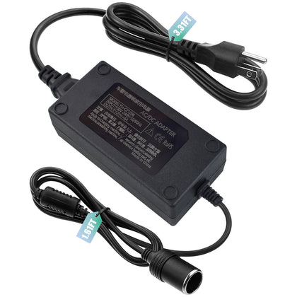 Weishuo front view of converter showing cigarette lighter socket and LED indicator for easy power status