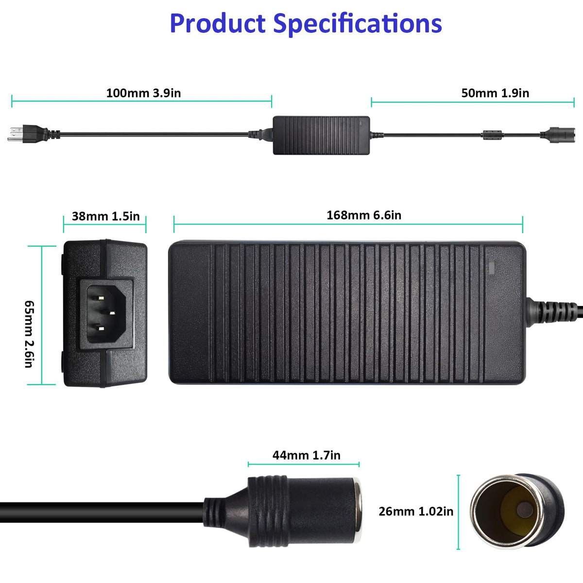 Weishuo powering a portable car refrigerator from a wall outlet showing convenience benefit