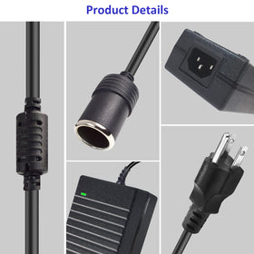 Weishuo three-prong plug and 4.92ft cable showing reach and placement flexibility benefit