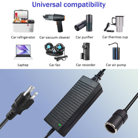 Weishuo adapter held in hand for scale showing compact portable size benefit