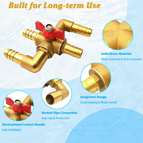 weiwei hose barb close-up highlighting anti-slip design and secure sealing
