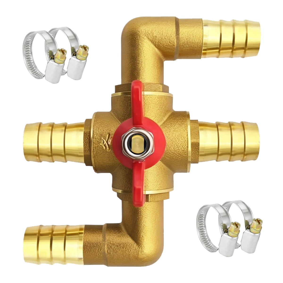 weiwei solid brass valve front view showing robust construction and durable finish