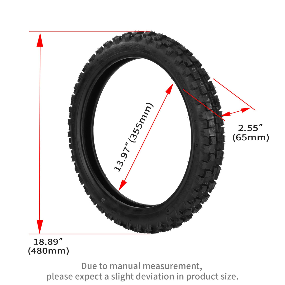WEIYINGSI tread close-up highlighting block-and-strip pattern for improved wet traction and drainage