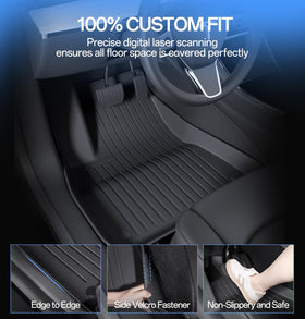 Wekar rear row mat full coverage protecting backseat floor