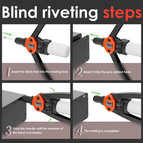 WelderElite blind rivets with nozzles illustrating correct fit and reliability