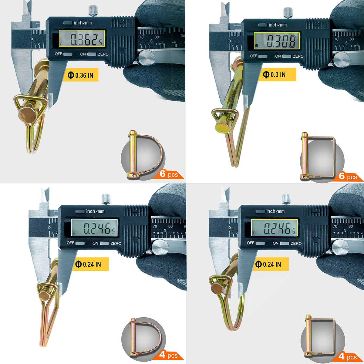 Wellmax pin installed on a trailer coupler demonstrating secure towing connection