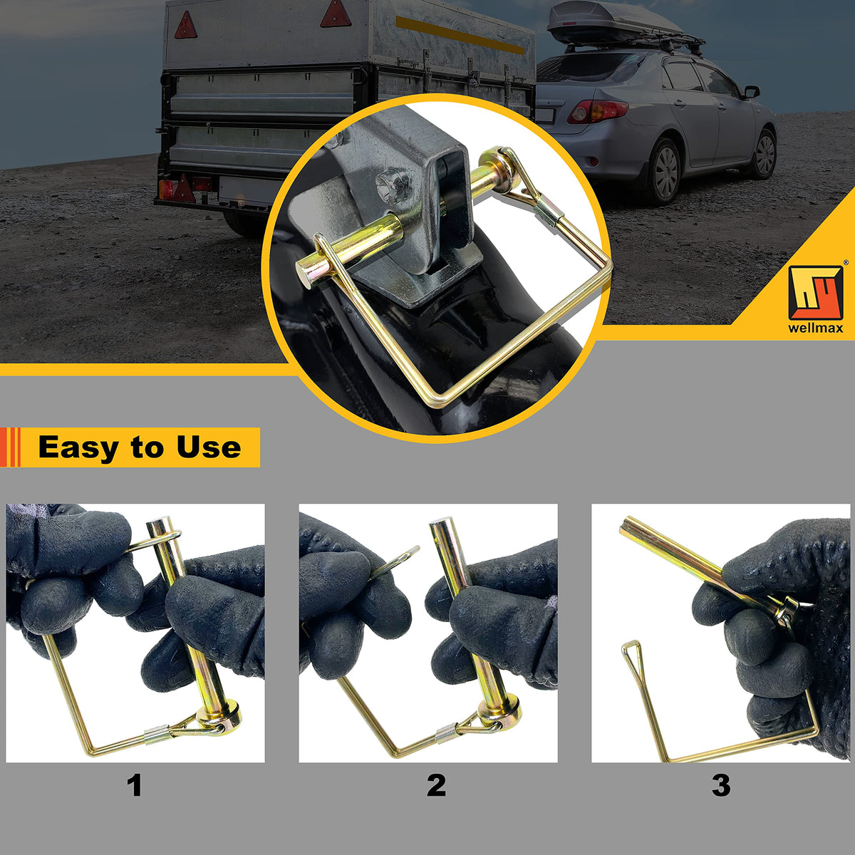 Wellmax zinc-plated finish close-up revealing corrosion resistance and long life