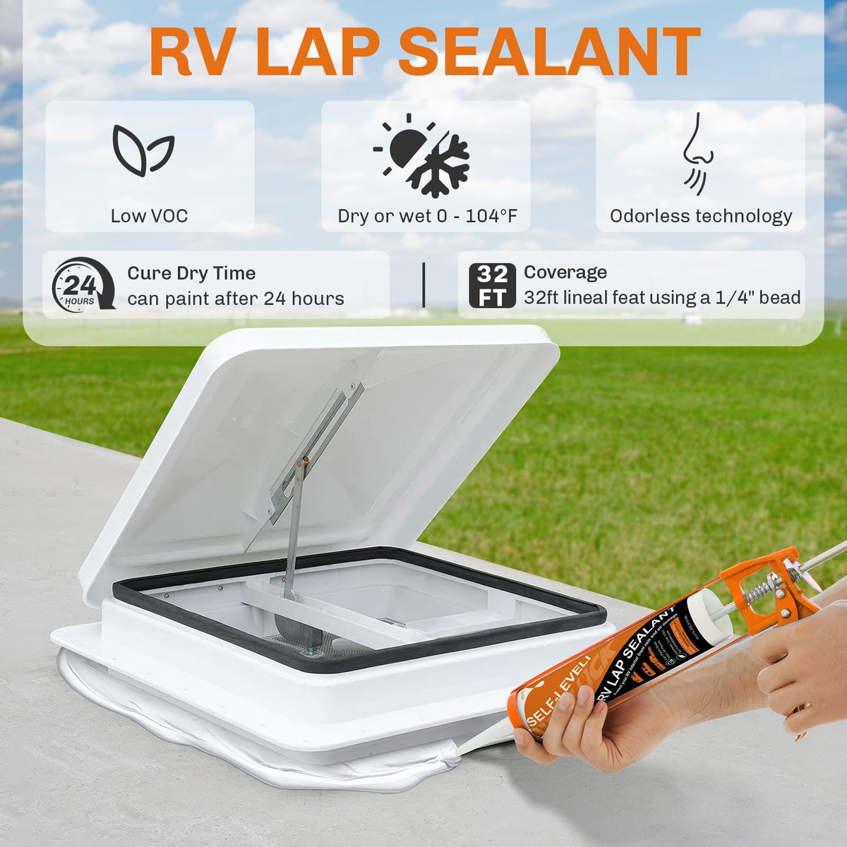 WELLUCK sealant close-up texture demonstrating smooth self-leveling finish benefit