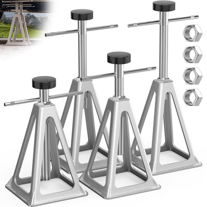 WELLUCK front view of four jacks showing compact kit and easy storage benefit