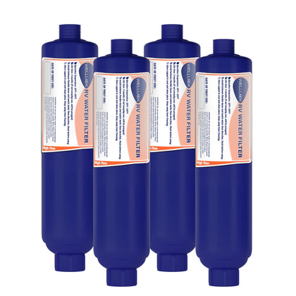 WELLUCK front packaging showing 4-pack filters for clean campground water