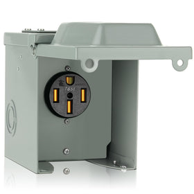 WELLUCK front panel outlet box showing secure weatherproof design and easy access