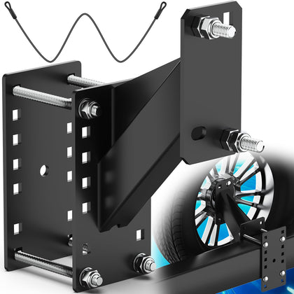 WELLUCK front view of mounted spare tire carrier showing solid support