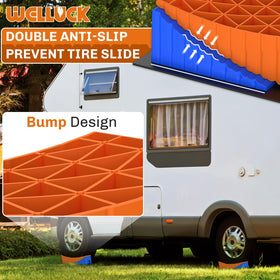 WELLUCK close-up of interlocking gear teeth for secure ramp-to-ramp stability