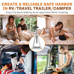 WELLUCK RV stabilized at a campsite showing improved comfort and steadiness