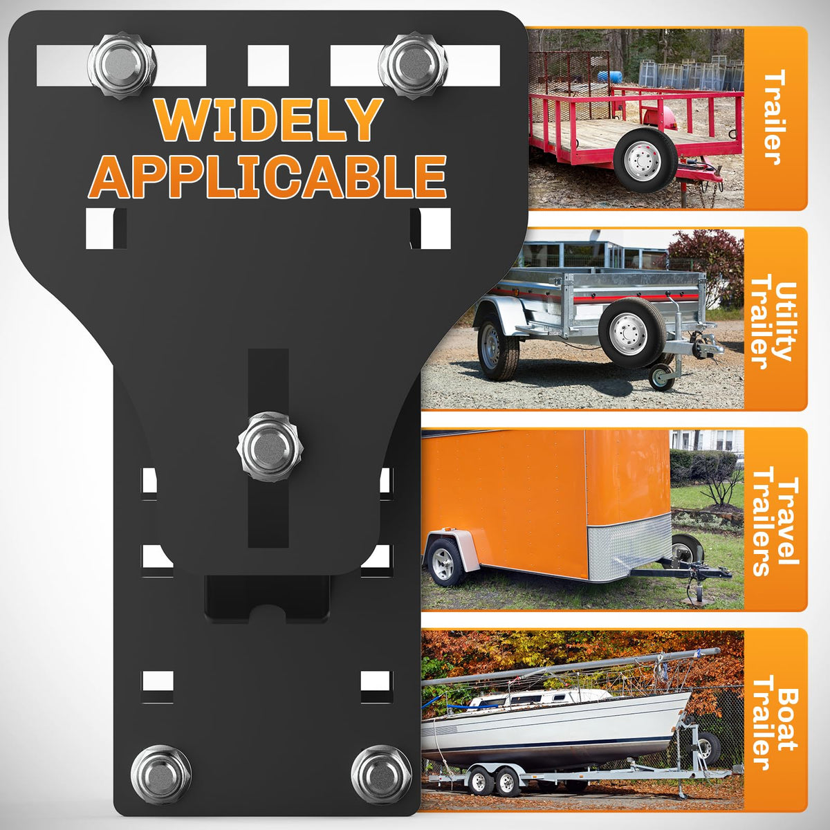 WELLUCK wheel clamped on three-nut mount reducing wobble