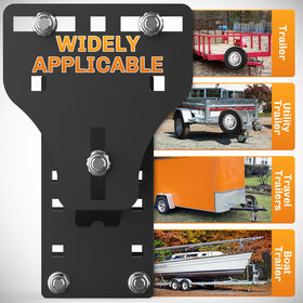 WELLUCK wheel clamped on three-nut mount reducing wobble