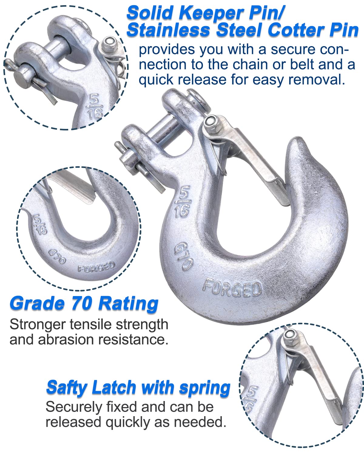 WENHUALI close-up of spring-loaded safety latch ensuring secure attachment