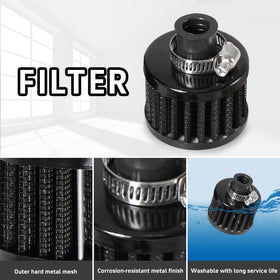 WENJTP breather filter detail showing washable element that captures fine oil mist