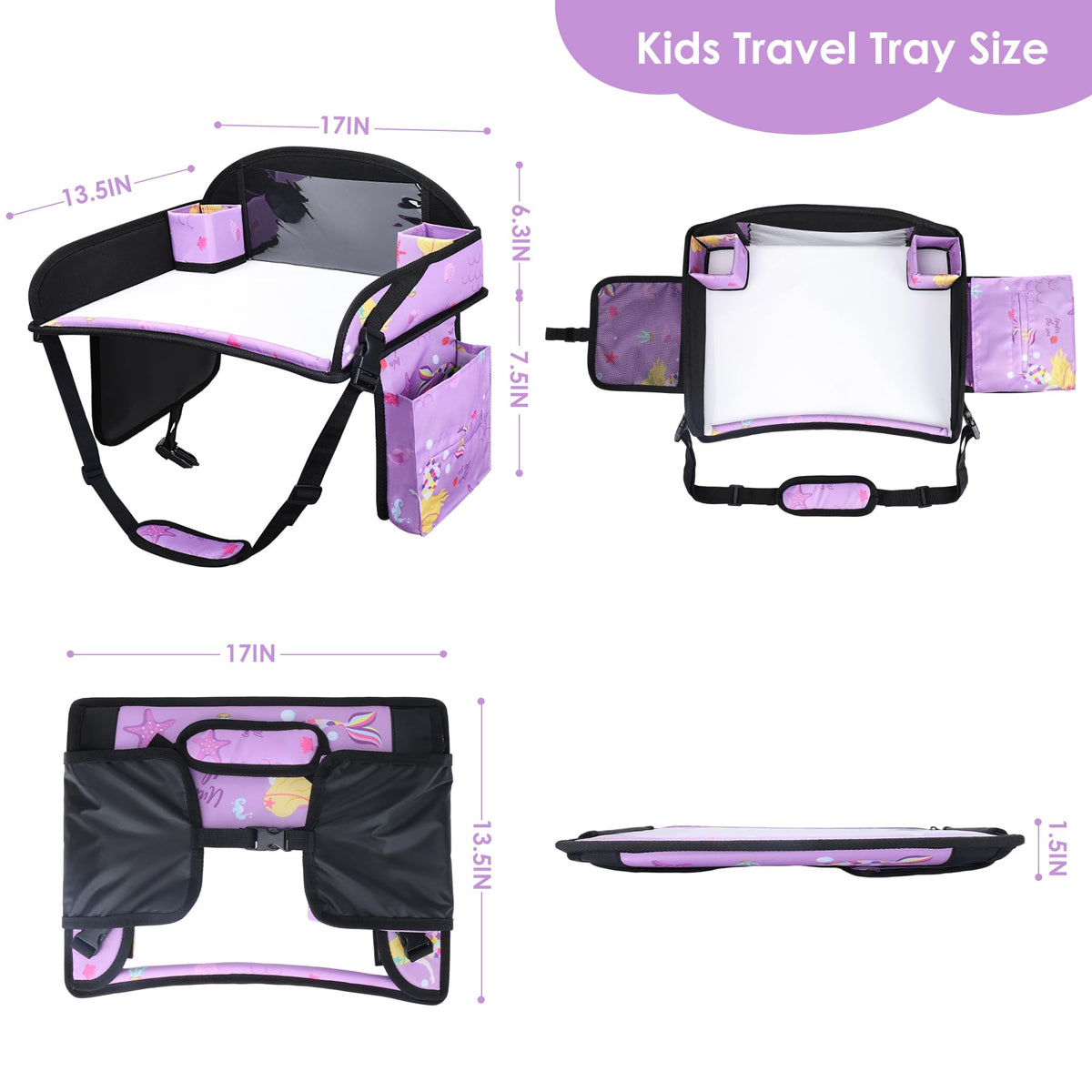 WENRENER cup holder and pocket detail keeping drinks steady and toys tidy
