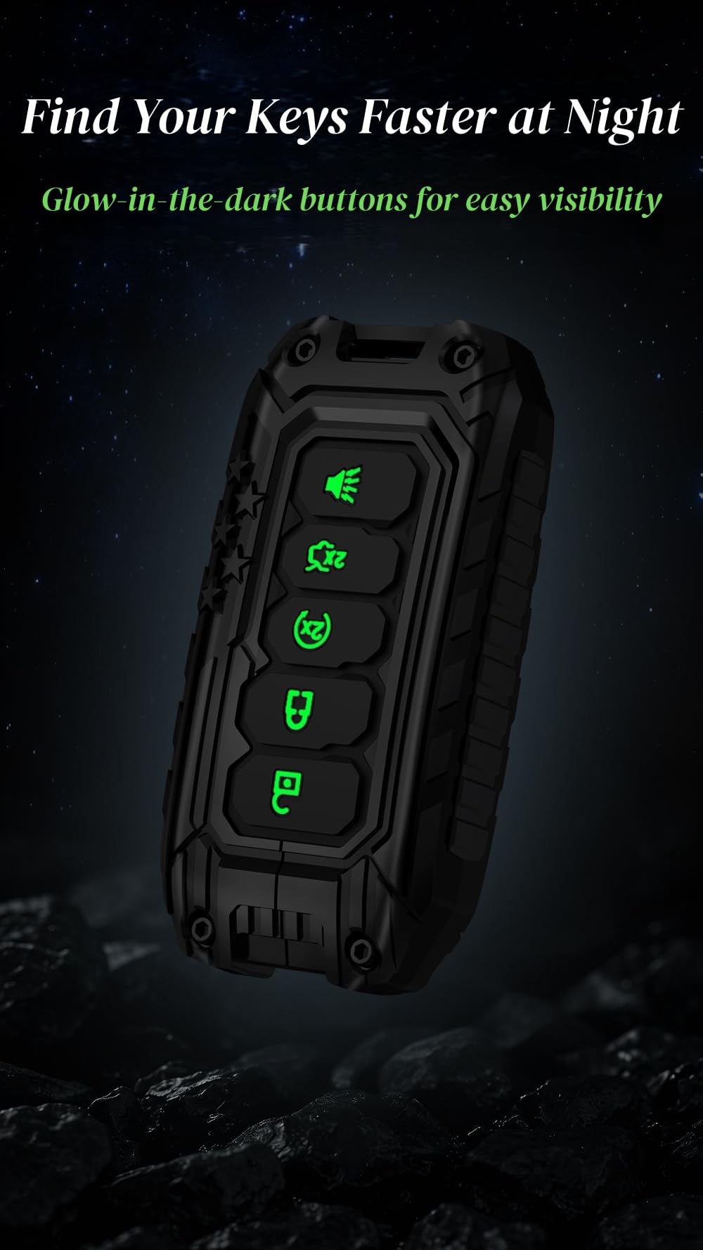 Wenwubin glow buttons in dark improve nighttime visibility and quick access