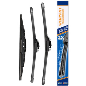wenyant front packaging showing the 26 and 20 inch blades and clear fit information