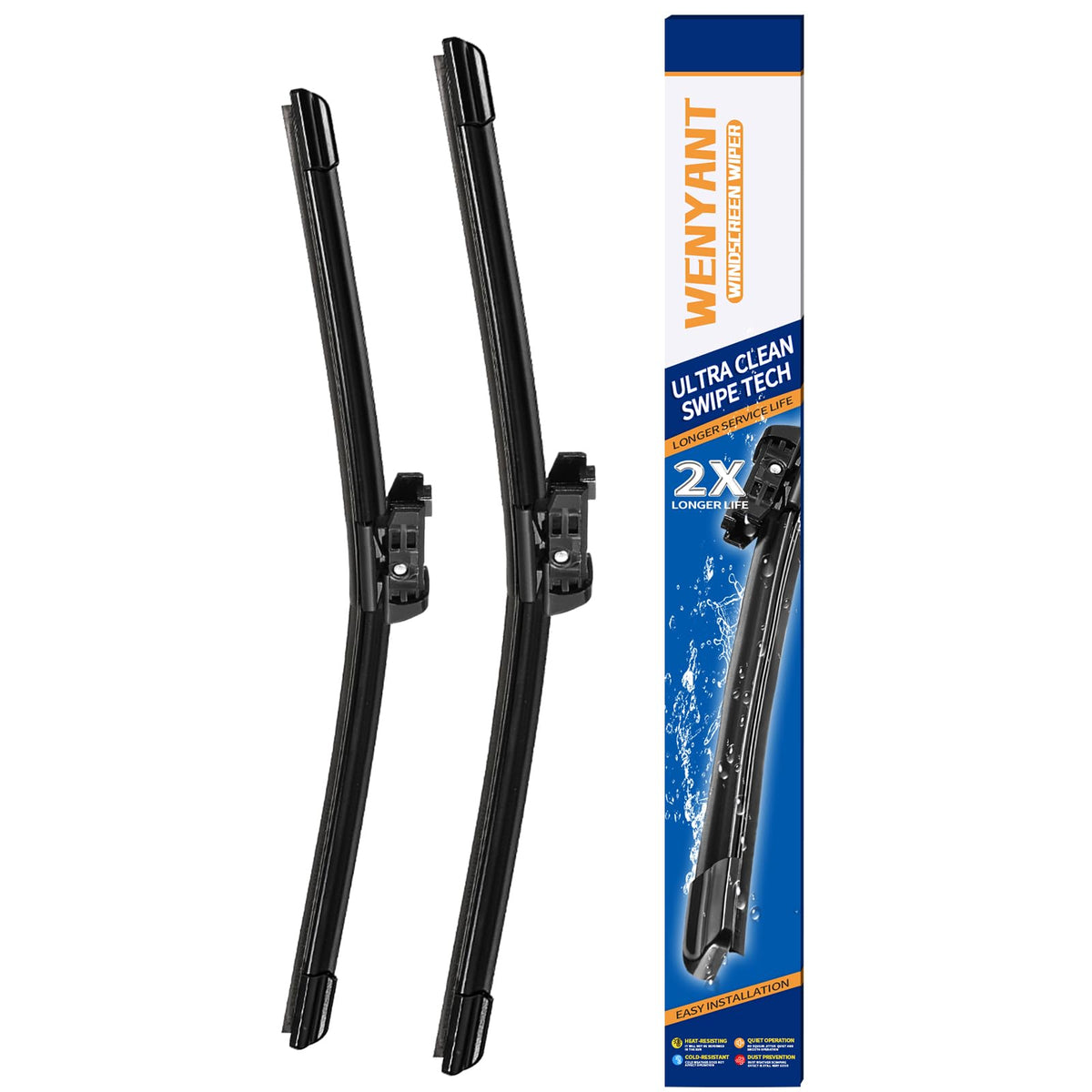 wenyant front packaging showing both 22-inch blades and clear fitment benefit