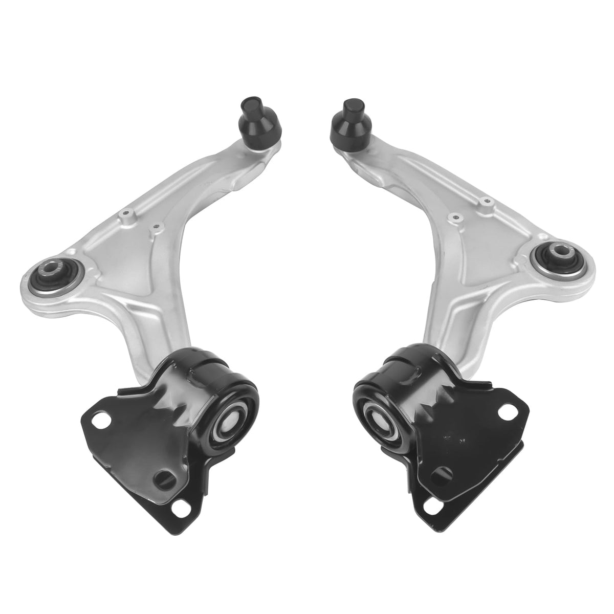 Weonefit front lower control arm kit front view shows exact-fit design benefit